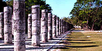 Chichen Itza 1000 Warriors Columns