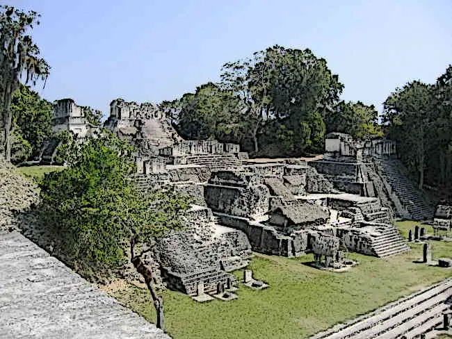 North Acropolis Tikal City Ruins
